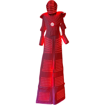 White Stilts Walker Change Color Kryoman LED ROBOT SUIT