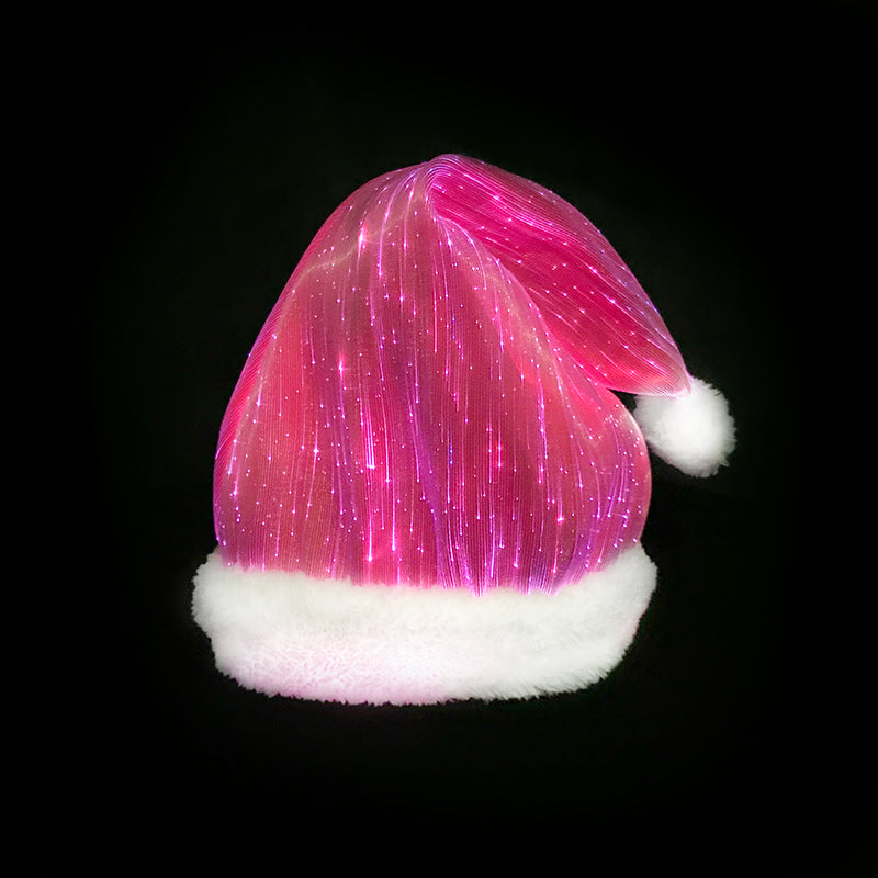 Luminous Christmas Hat LED Lighting Up  Colorful Cap Performance Show Celebration Days