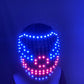 LED Helmet Illuminating Head Wearable Mask Lighting Up Costume Props For Stage Performance Celebration Christmas Decoration