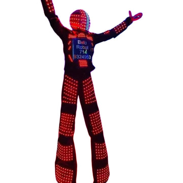 Cosplay Dress LED Robot Stilts Walker Costume Nightclub Stage Performance Suit