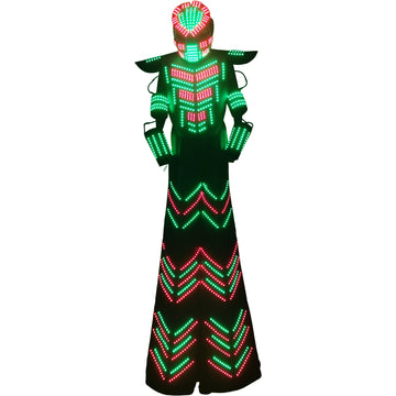Nueva venta caliente Stilts Walker LED ROBOT TRAJE