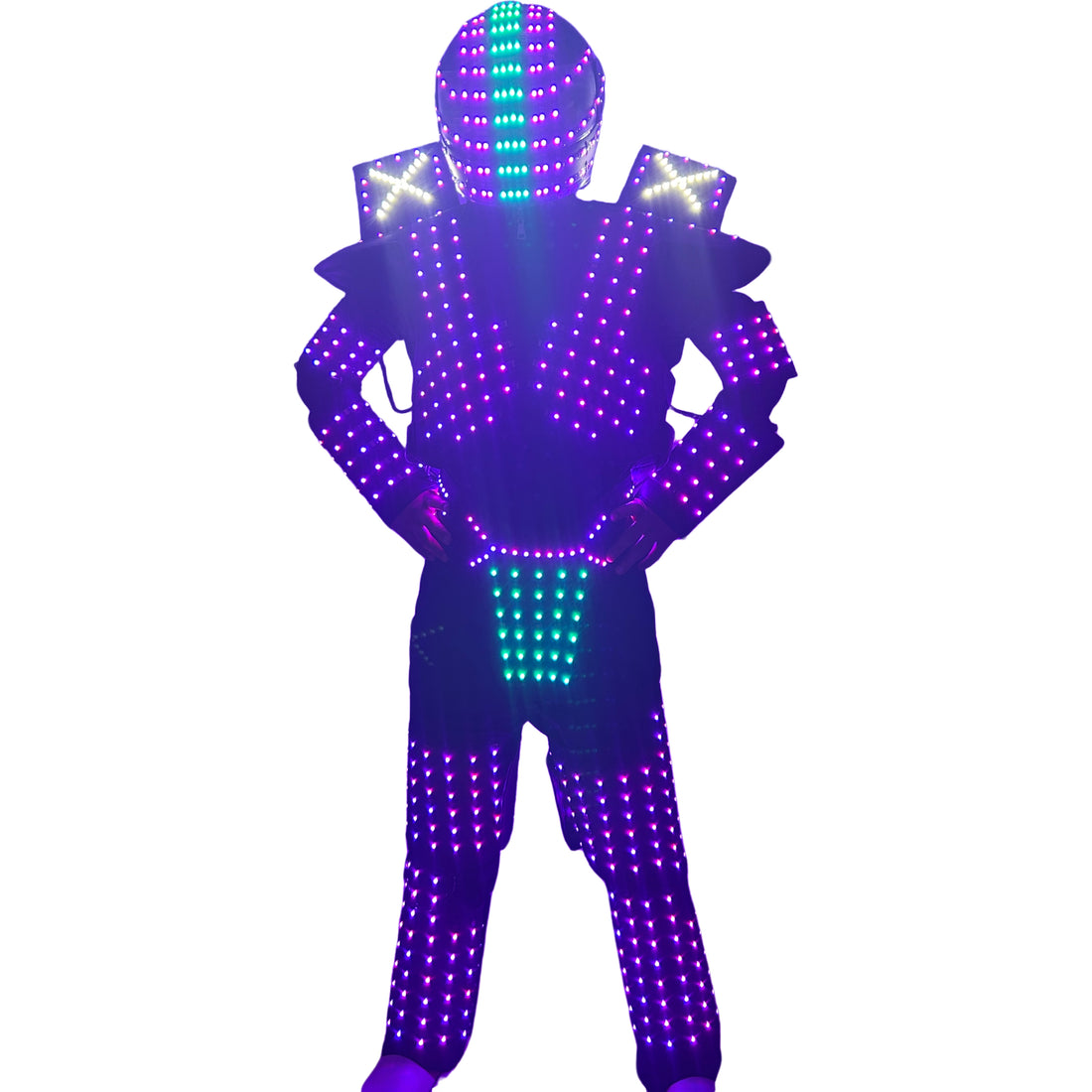 LED Robot Costume DJ Show  Rave Party Essential