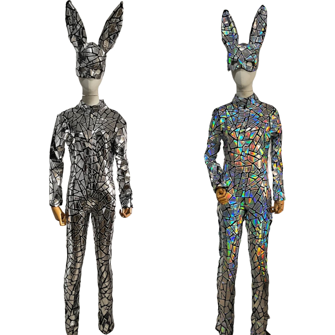 Laser Mirror Bodysuit Gogo Costume Women Dancer Jazz Dance