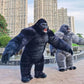 Inflatable Gorilla White Black Grey Color Costume Performance Jumpsuit Cosplay Dress Dance Stage Prop