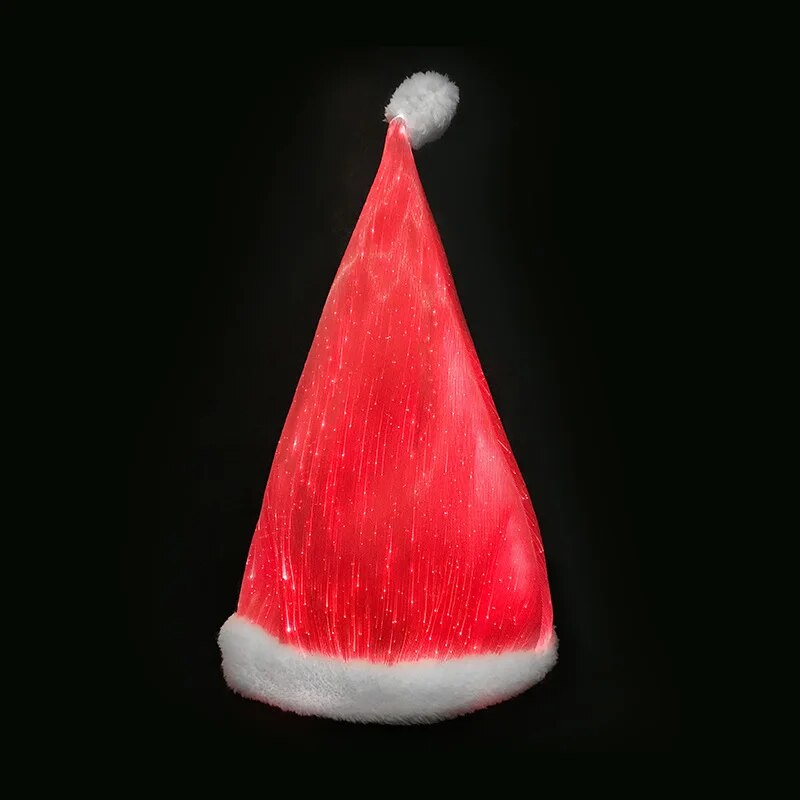 Luminous Christmas Hat LED Lighting Up  Colorful Cap Performance Show Celebration Days