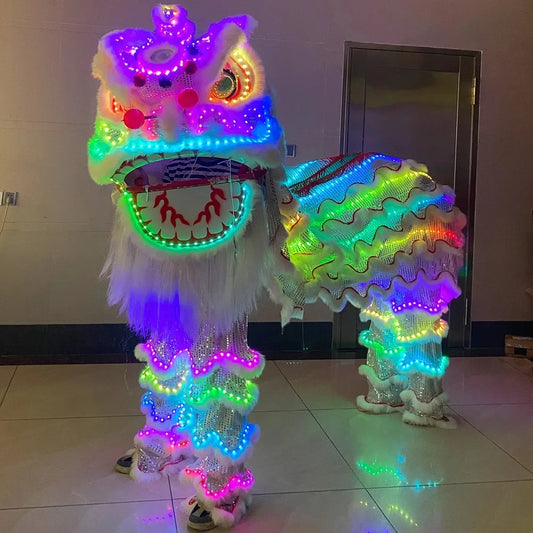 LED lightup Lion Jump Leap Dancing Performance Props For Amusement Celebration Chinese Traditional Program New Year's Atmosphere