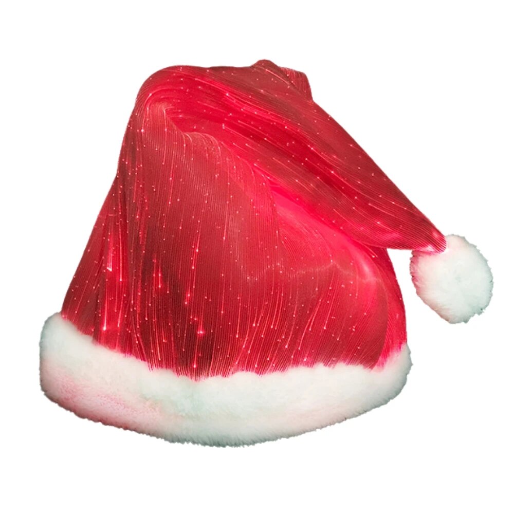 Luminous Christmas Hat LED Lighting Up  Colorful Cap Performance Show Celebration Days