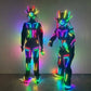 Full Color Smart Pixels LED Robot Suit Costume Lighting Up Suits For Stage Performance Clothing Nightclub