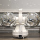 Double Silver Disco Mirror Ball Stage Lights Cosplay Props For Nightclub Party Celebratration Stage Prop Performance Show