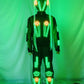 NEW LED RGB Remote Control Led Flashing Robot Suits Luminous Armor Nightclub Bar Light Show Helmet