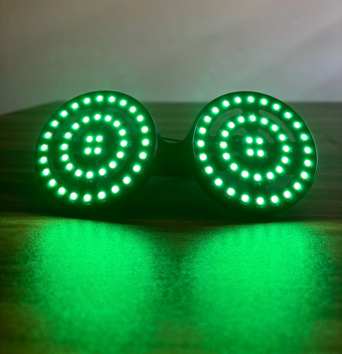 2025 New REZZ LED recharge Led Punk glasses Light up Goggles Rainbow Full Color Spectrum Rave Eye Costume DJ night club Party