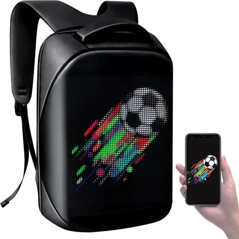 LED Backpack BLUETH Version Portable LED Advertising Backpack Magic Smart Walking Billboard APP Control Outdoor Led Display Bag