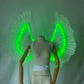 LED Light Up Feather Wings Luminous Angel Wings Party Event Entertainment Accessories Dane Show Stage Performance Props