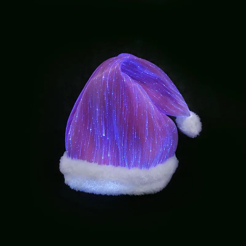 Luminous Christmas Hat LED Lighting Up  Colorful Cap Performance Show Celebration Days