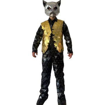 Animal Mirror Fragmented Costume Set Ideal for Carnival & Themed Gatherings
