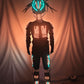LED Luminous Armor Costumes Lighting Up Stage Dance Suits For Nightclub Bar Light Show Performance With Helmet And Hair