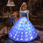 Frozen Princess Elsa LED Light Up Dress for Girls Kids