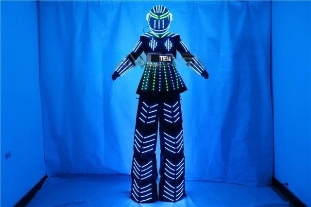 LED Robot Costume Female Skirt Dress