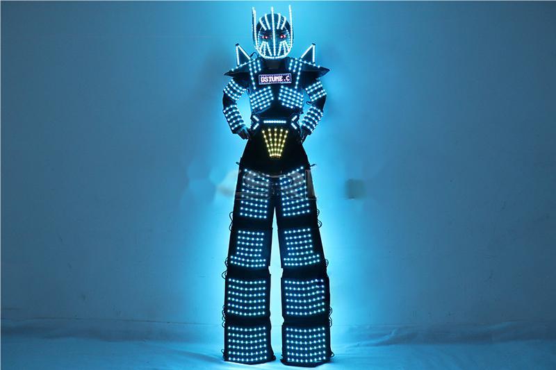 LED Light Stilts Walker Robot Suit