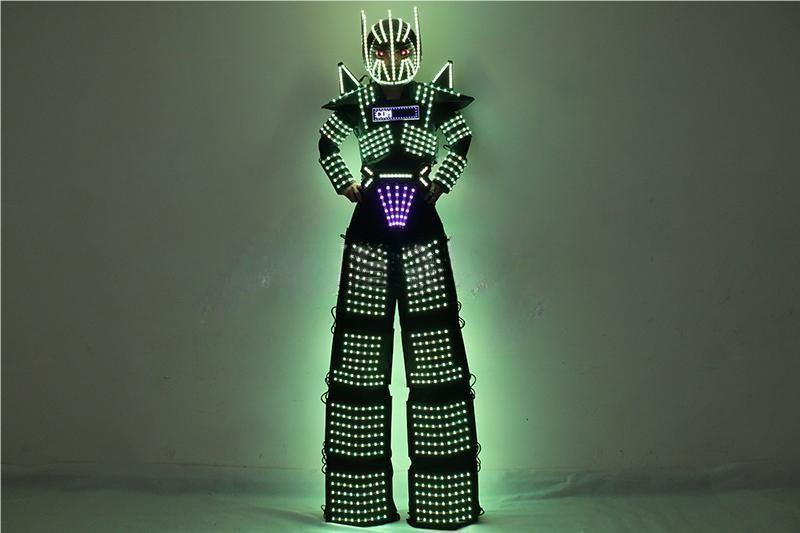 LED Light Stilts Walker Robot Suit