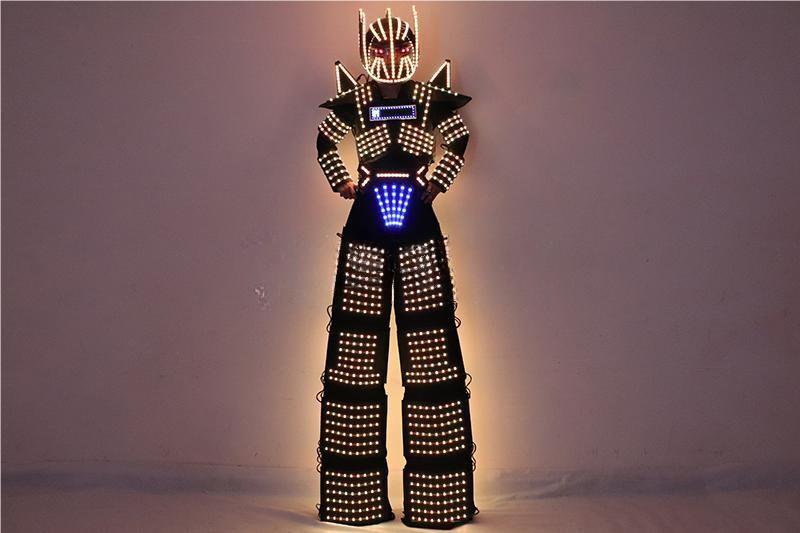 LED Light Stilts Walker Robot Suit