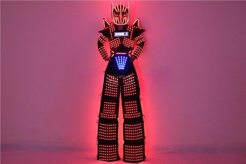 LED Light Stilts Walker Robot Suit