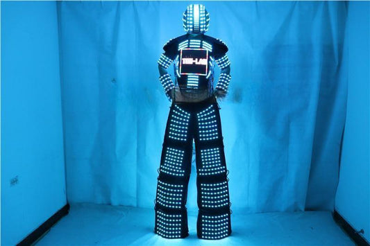 Traje de Robot LED Stilts Walker Costume