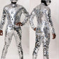 Mirror Mask Man Dance Suits