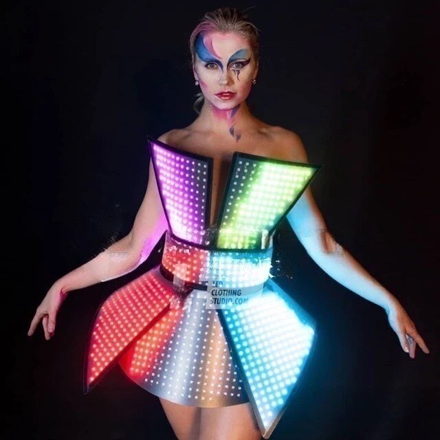 Custmoized Led Dress For Nightclub Gogo Show Performance