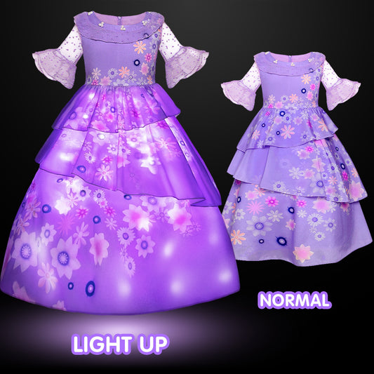 Encanto Costume Princess LED Light Up Dress
