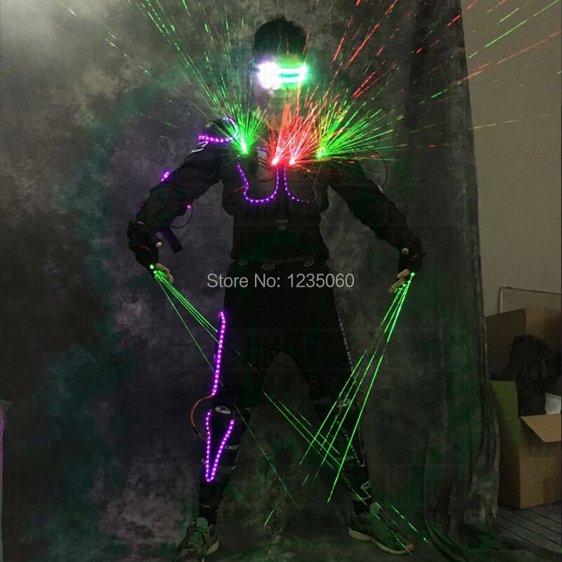 Party Ballroom Dance Led costumes Men Suit