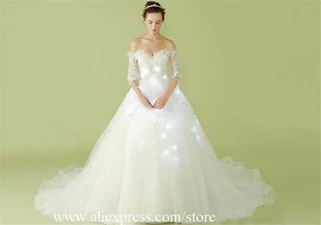 New Design Led Luminous Wedding Dress