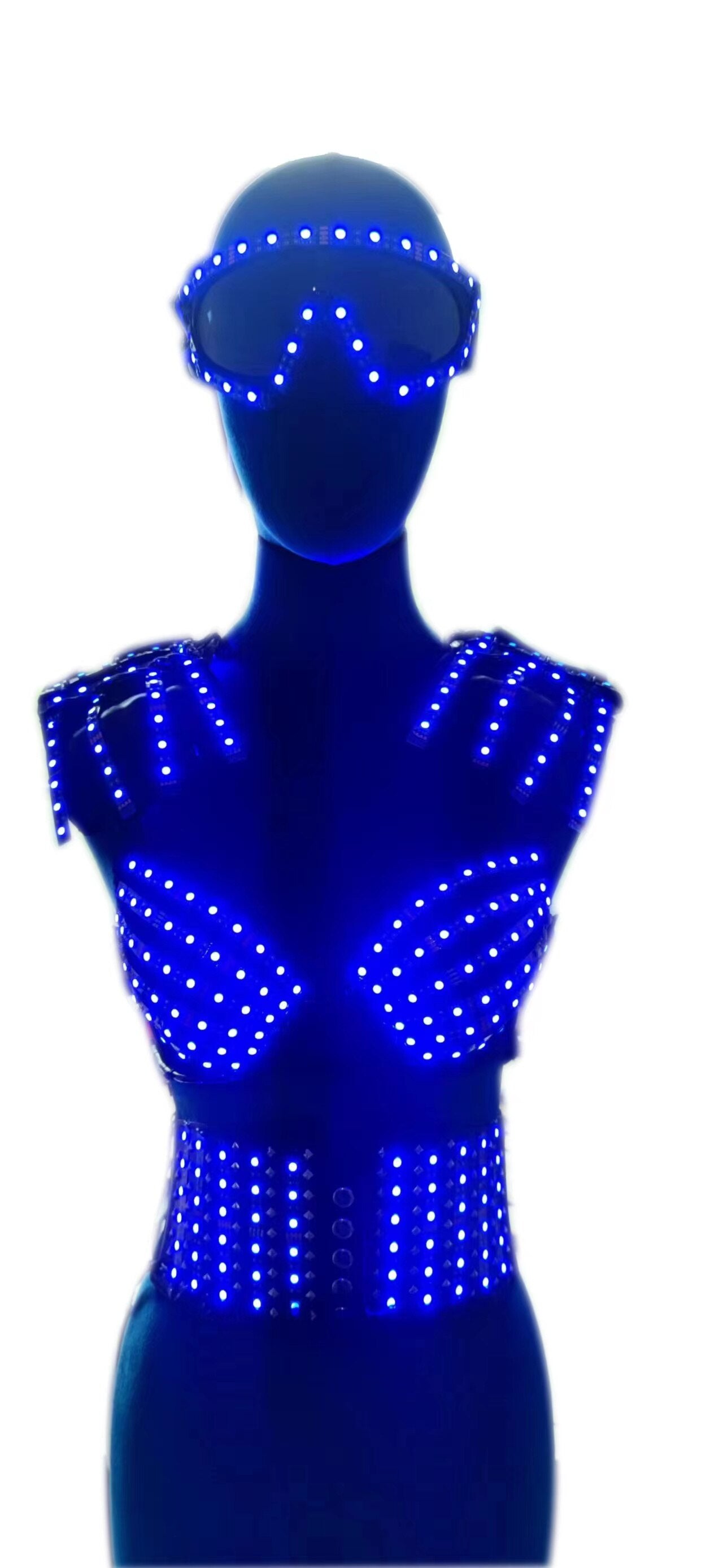 Woman Sexy LED Bikini Corset