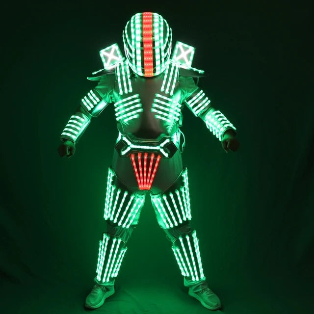 Men LED Luminous Clothing Dance Wear RGB For Night Clubs Party KTV Supplies
