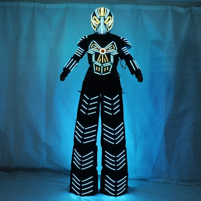Traje De Robot LED Stilts Walker Robot Costume