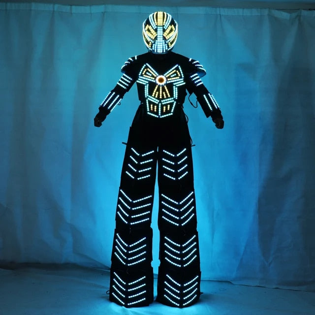 Traje De Robot LED Stilts Walker Robot Costume