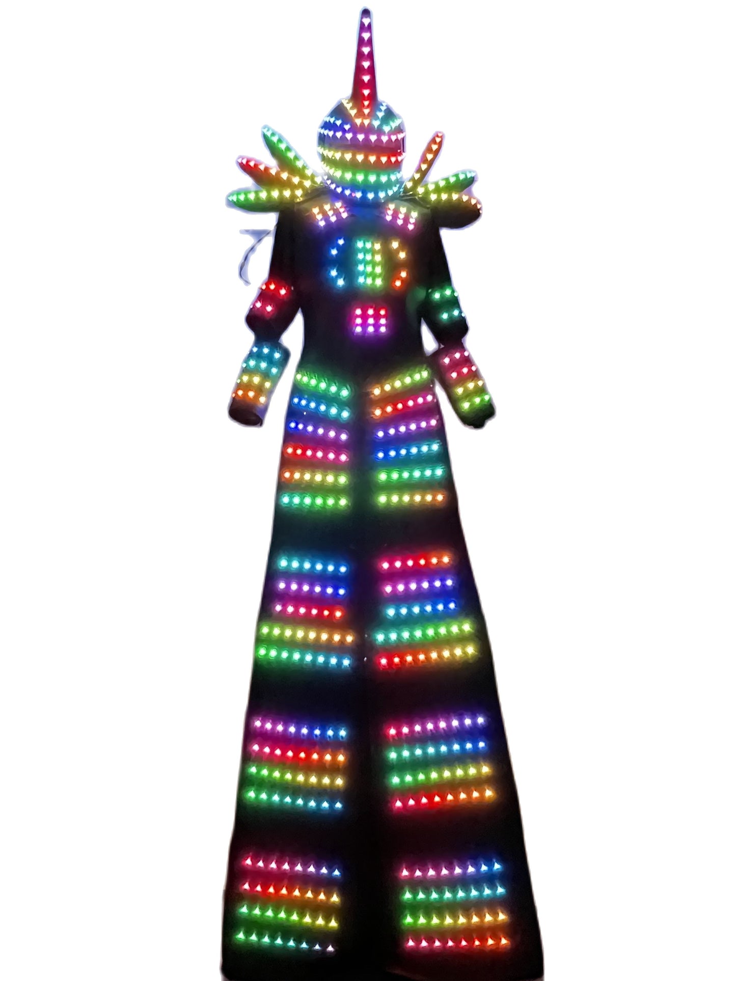 LED Robot Stilts Walker Costume