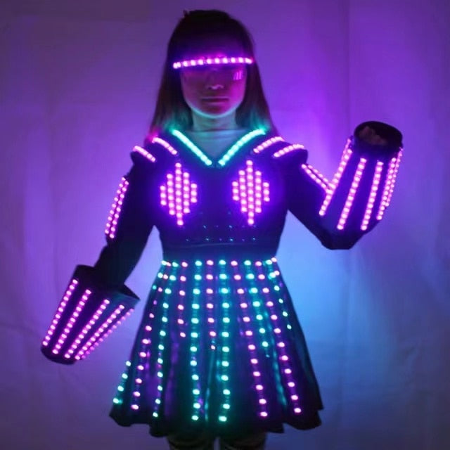 Full Color LED Skirt Stage Performace Dance Dress