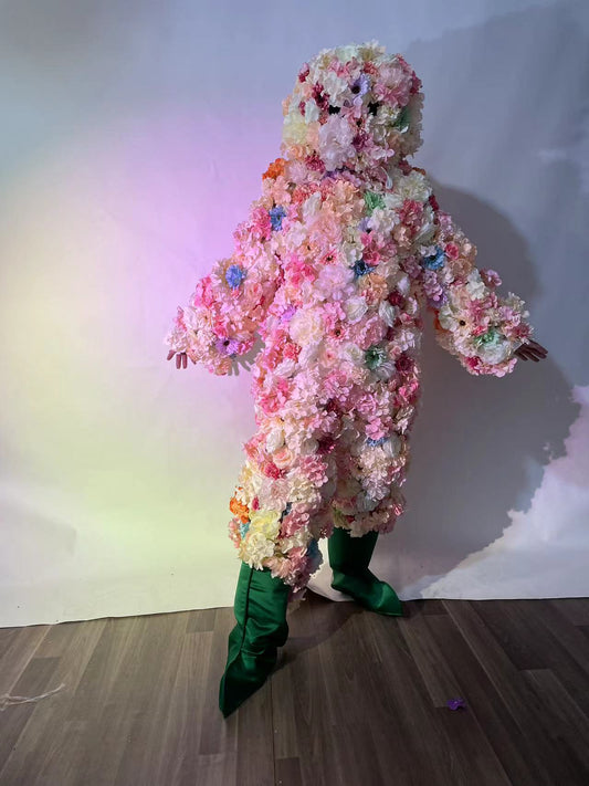 Modern Flower Costumes Nightclub Stage Performance Dance DJ