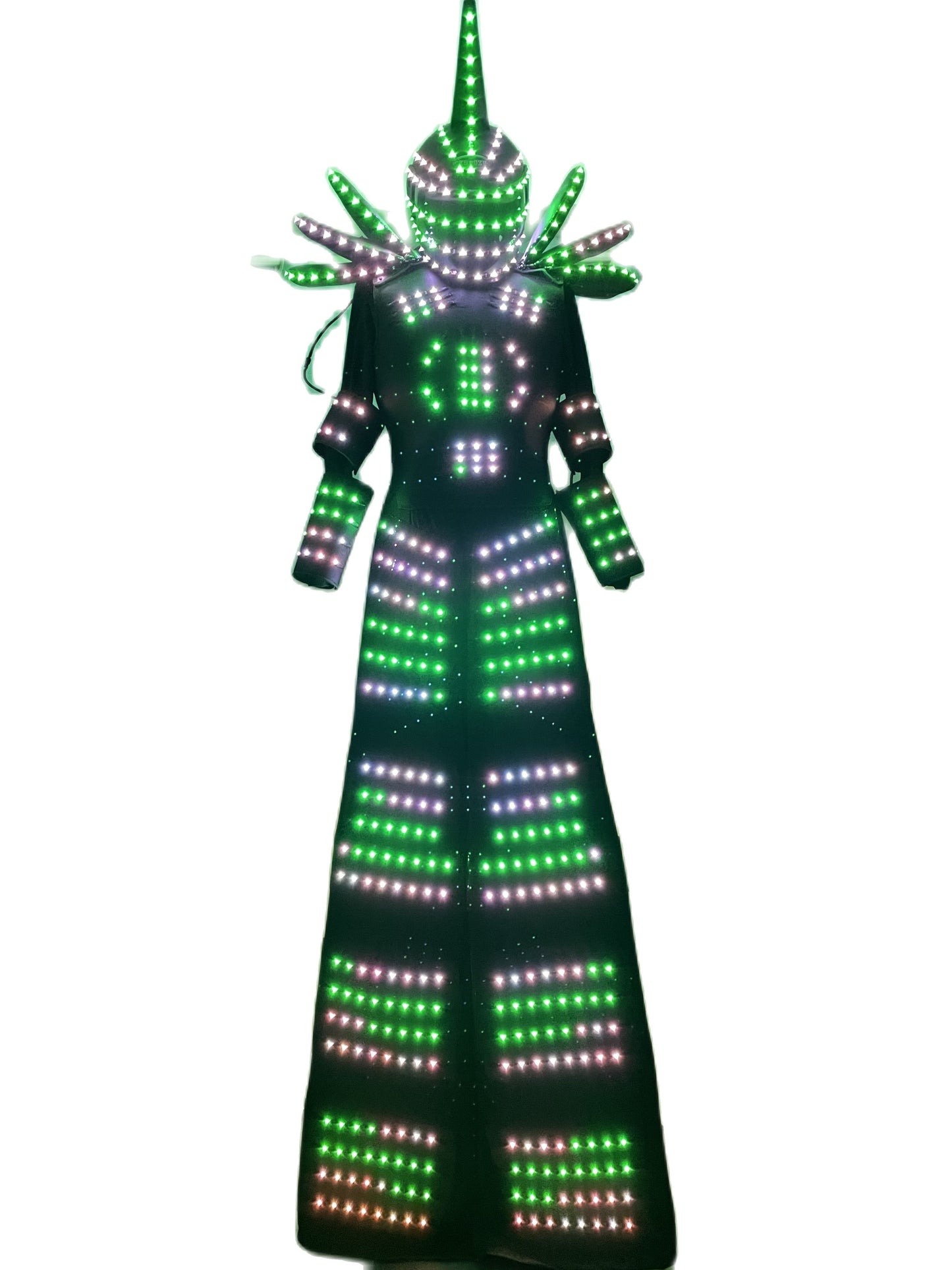 LED Robot Stilts Walker Costume