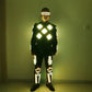Remote Control Flashing Light RGB Laser Led Robot Costumes Knee Pads Bar Stage Show Performance Props