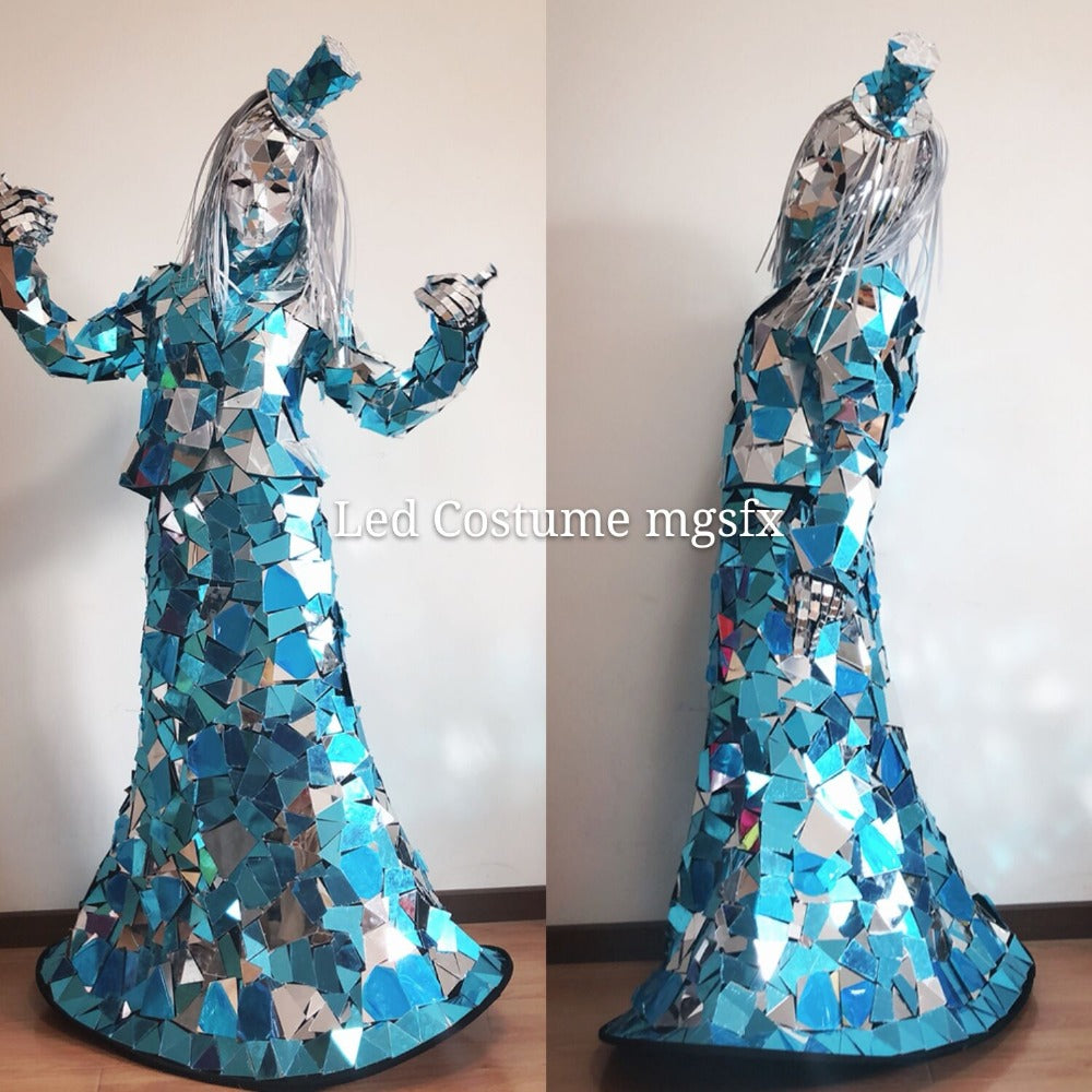 Silver Mirror Women Costume