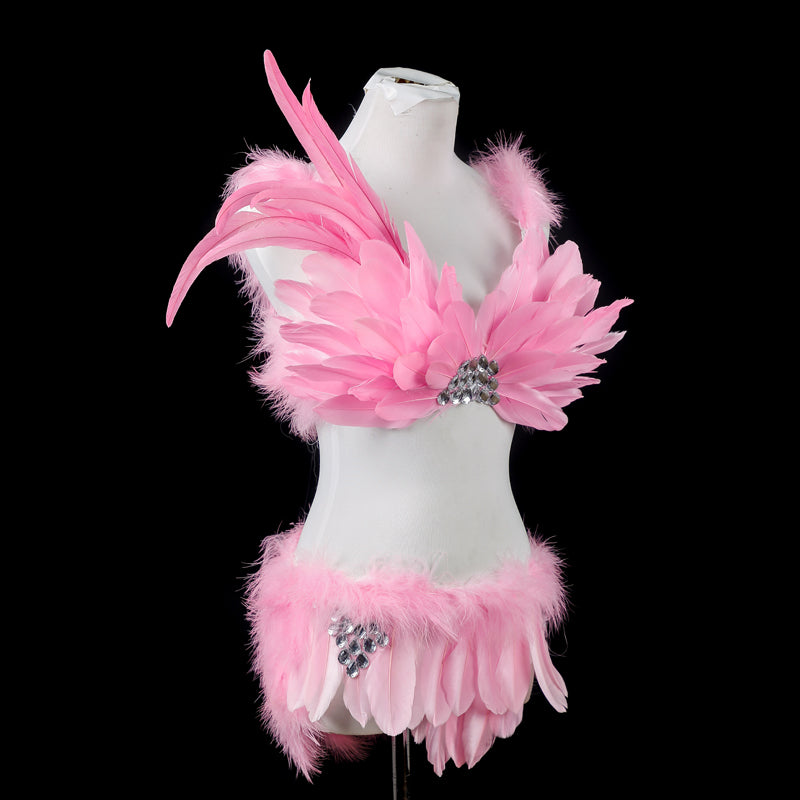 Super Large Victoria Pink Feather Angel Wings Costume