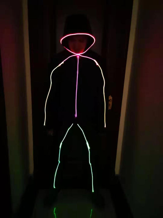 LED Stickman figure costume