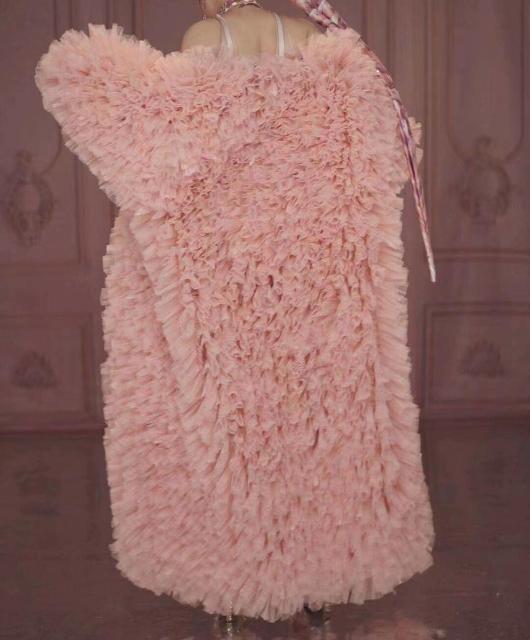 Pink Feather Women Singer Costume