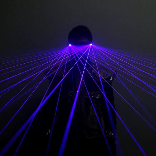 Multi-line Red Green Purple Laser LED Glasses Stage Show