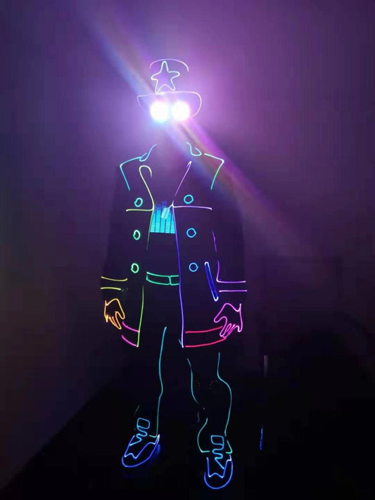 Light up suit LED costume