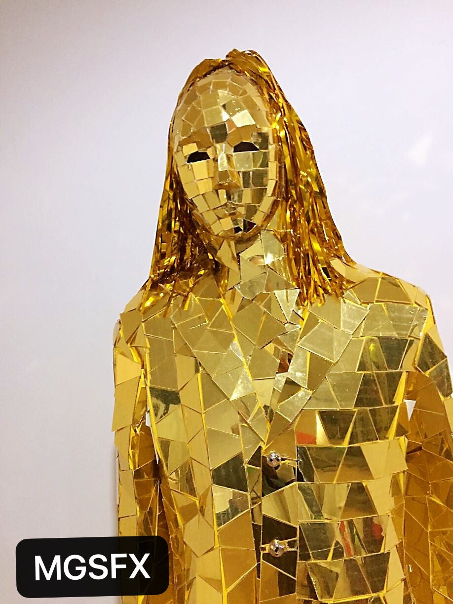 Golden Mirror girls Costume Mirror man Costumes