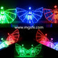 New LED transparent Wings LED belly dance Costume