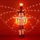 New LED transparent Wings LED belly dance Costume